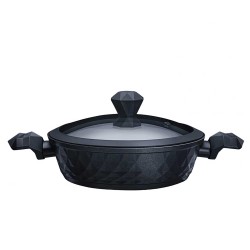 Casserols set FALEZ 15274 BIO-DIAMOND BLACK 7PC 
