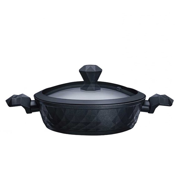 Casserols set FALEZ 15274 BIO-DIAMOND BLACK 7PC 