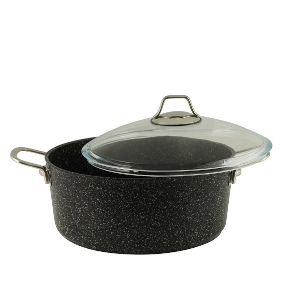 Casserols FALEZ 15311 BLACK LINE S.S HANDLE SAUCEPAN 28CM (BLN3007)