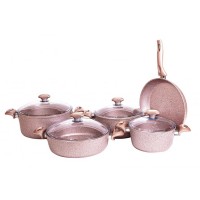 Casserols set FALEZ 15474 MASTERMAID ROSE 9PC 
