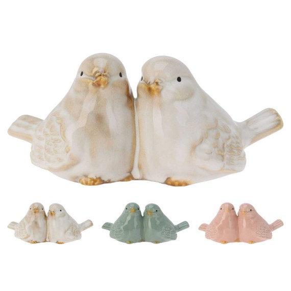 Декоративные акссесуары KOOPMAN BIRDS PORCELAIN 75MM 3ASS CLR (252731660)
