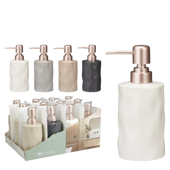 Диспенсер для жидкого мыла KOOPMAN 793000210 SOAP DISPENSER STONEWARE 4ASS (569354)