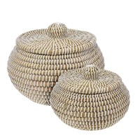 Box and baskets KOOPMAN BD3000050 BASKET SET 2PC PUMPKIN SHAPE (335225)