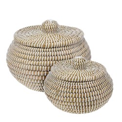 Արկղեր եվ զամբյուղներ KOOPMAN BD3000050 BASKET SET 2PC PUMPKIN SHAPE (335225)