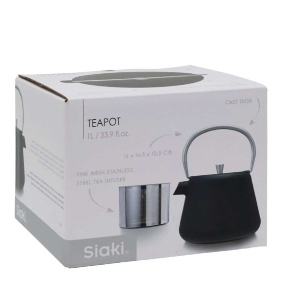 Թեյնիկներ/թեյի թրմիչներ KOOPMAN C82000040 TEAPOT IRON 1L GREY (830492)