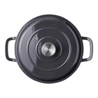 Casserols KOOPMAN C85000210 PAN CAST IRON 26CM GREY (762403)