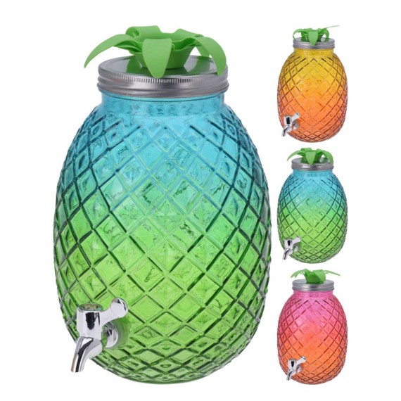 Кувшин KOOPMAN CD4100390 BEVERAGE DISPENSER GLASS ANANAS 3ASS (403590)