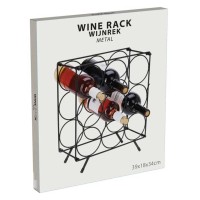 Holder KOOPMAN DD1001030 WINE RACK METAL FOR 9 BOTTLE (364874)