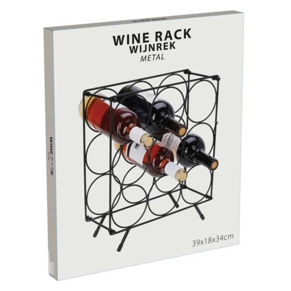 Держатель KOOPMAN DD1001030 WINE RACK METAL FOR 9 BOTTLE (364874)