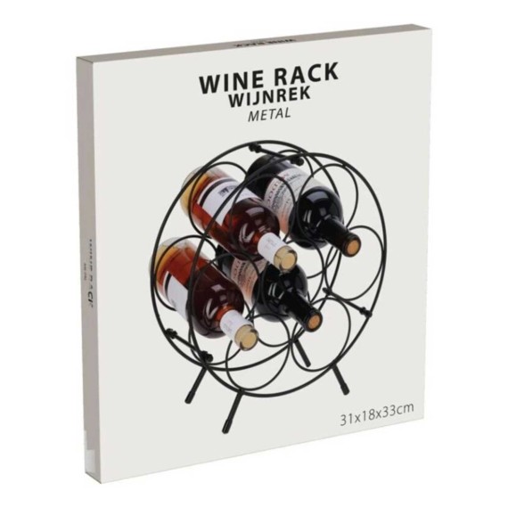 Holder KOOPMAN DD1001040 WINE RACK METAL FOR 7 BOTTLE (364928)