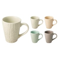 Cup KOOPMAN DN1900800 STONEWARE 4ASS URBAN THEME CLR (503648)
