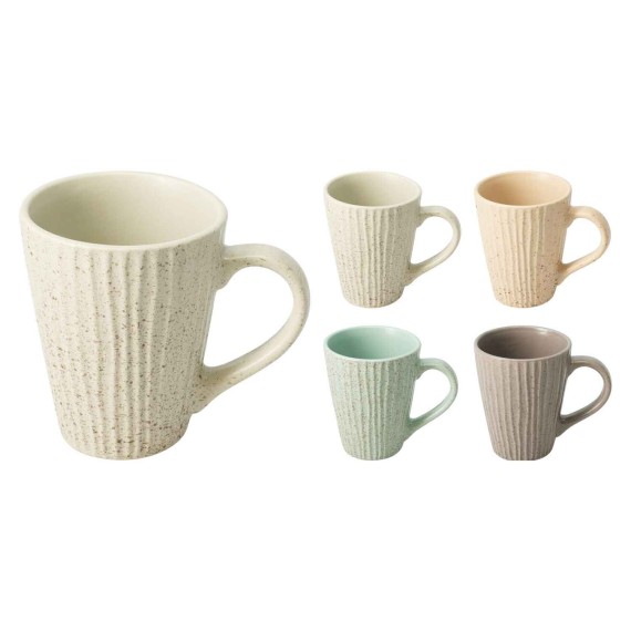Стакан KOOPMAN DN1900800 STONEWARE 4ASS URBAN THEME CLR (503648)