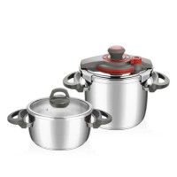 Кастрюля скороварка FALEZ S14056 TWIST & COOK  SET 4+7LT 