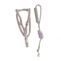 Accessories for animals XIMI 6941963989787 2.0CM NEW COTTON ROUND LEASH AND HARNESS SET (989787)
