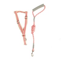 Accessories for animals XIMI 6941963989787 2.0CM NEW COTTON ROUND LEASH AND HARNESS SET (989787)