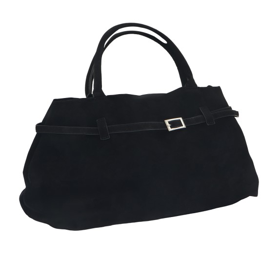 Կանացի պայուսակներ XIMI 6941963992206 SUEDE TOTE BAG (BLACK) (992206)