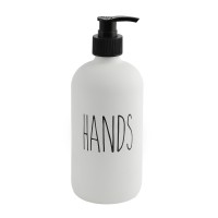Empty bottle of liquid soap XIMI 6941963992329 475ML/16.06FL.OZ. PUMP GLASS BOTTLES HANDS DISPENSER (WHITE) (992329)