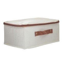 Ящик для хранения XIMI 6941963992411 COTTON AND LINEN ZIPPER STORAGE BOX S (BEIGE) (992411)