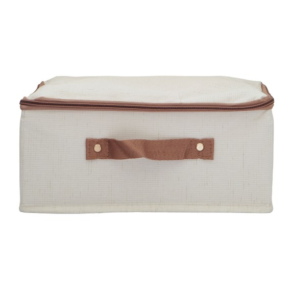 Ящик для хранения XIMI 6941963992411 COTTON AND LINEN ZIPPER STORAGE BOX S (BEIGE) (992411)