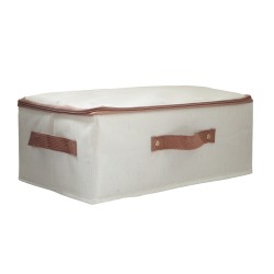 Ящик для хранения XIMI 6941963992428 COTTON AND LINEN ZIPPER STORAGE BOX M (BEIGE) (992428)