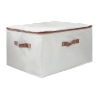 Ящик для хранения XIMI 6941963992435 TIANSHAN COTTON AND HEMP ZIPPER BOX XL (BEIGE) (992435)