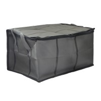 Ящик для хранения XIMI 6941963992589 LARGE-CAPACITY FABRIC STORAGE BOX WITH WINDOW AND ZIPPER S (GREY) (992589)