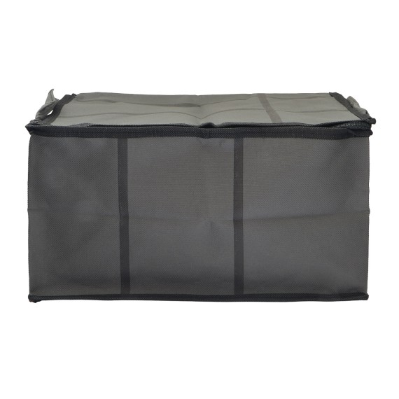 Պահեստավորման տուփ XIMI 6941963992589 LARGE-CAPACITY FABRIC STORAGE BOX WITH WINDOW AND ZIPPER S (GREY) (992589)