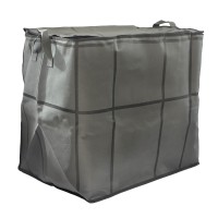 Ящик для хранения XIMI 6941963992596 LARGE-CAPACITY FABRIC STORAGE BOX WITH WINDOW AND ZIPPER M (GREY) (992596)