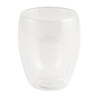 Mugs XIMI 6941963992671 330ML/11.16FL.OZ. EGG-SHAPED DOUBLE-LAYER GLASS CUP (CLEAR) (992671)