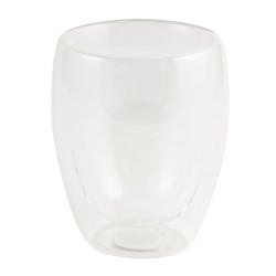 Mugs XIMI 6941963992671 330ML/11.16FL.OZ. EGG-SHAPED DOUBLE-LAYER GLASS CUP (CLEAR) (992671)