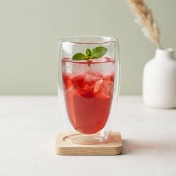 Mugs XIMI 6941963992688 400ML/13.53FL.OZ. EGG-SHAPED DOUBLE-LAYER GLASS CUP (CLEAR) (992688)