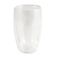 Mugs XIMI 6941963992688 400ML/13.53FL.OZ. EGG-SHAPED DOUBLE-LAYER GLASS CUP (CLEAR) (992688)