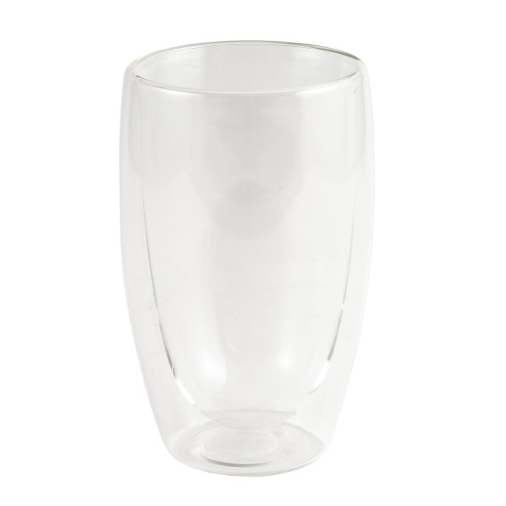 Mugs XIMI 6941963992688 400ML/13.53FL.OZ. EGG-SHAPED DOUBLE-LAYER GLASS CUP (CLEAR) (992688)