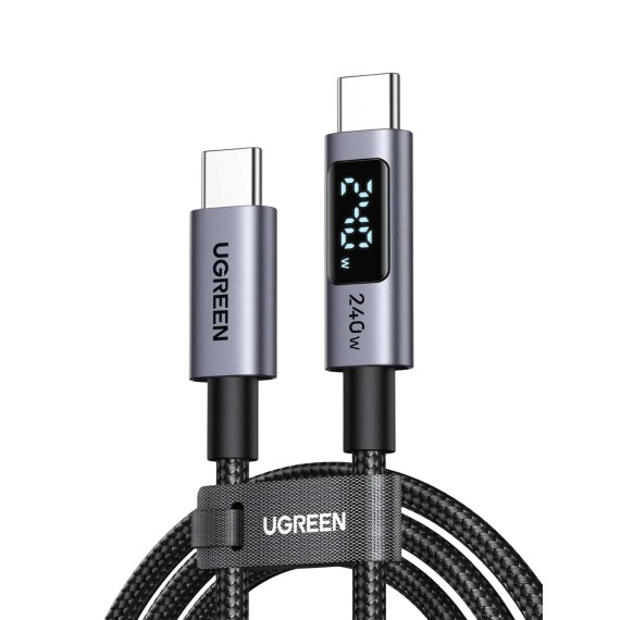 Cable UGREEN Type-C to Type-C PD Fast Charging 240W 2m (Black) (65867)