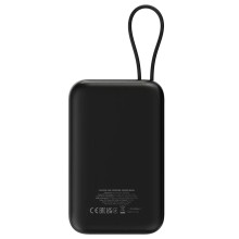 Արտաքին սնուցման մարտկոց CANYON OnPower 101 10000mAh Bulit-in Cable PD 22.5W (Black) (CNS-CPB101BK)