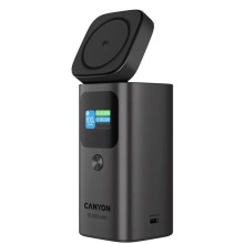 Արտաքին սնուցման մարտկոց CANYON OnPower 150 15000mAh Qi2 Magnetic Wireless PD 100W (Dark Gray) (CNS-CPB150DG)