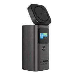 Արտաքին սնուցման մարտկոց CANYON OnPower 150 15000mAh Qi2 Magnetic Wireless PD 100W (Dark Gray) (CNS-CPB150DG)