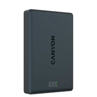 Արտաքին սնուցման մարտկոց CANYON OnPower 500 5000mAh Wireless PD 20W (Aluminium Black) (CNS-CPB500B)