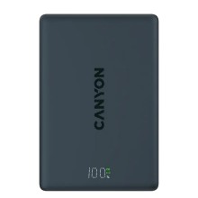 Արտաքին սնուցման մարտկոց CANYON OnPower 511 10000mAh Wireless PD 20W (Aluminium Black) (CNS-CPB511B)