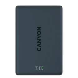 Արտաքին սնուցման մարտկոց CANYON OnPower 511 10000mAh Wireless PD 20W (Aluminium Black) (CNS-CPB511B)
