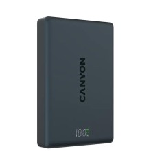 Արտաքին սնուցման մարտկոց CANYON OnPower 511 10000mAh Wireless PD 20W (Aluminium Black) (CNS-CPB511B)