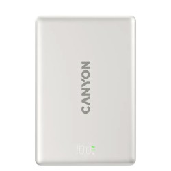 Արտաքին սնուցման մարտկոց CANYON OnPower 511 10000mAh Wireless PD 20W (Aluminium Star Gray) (CNS-CPB511G)