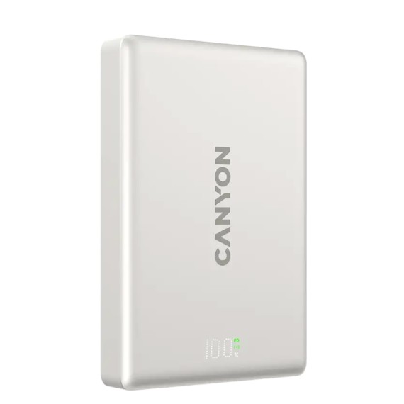 Внешние зарядные устройства CANYON OnPower 511 10000mAh Wireless PD 20W (Aluminium Star Gray) (CNS-CPB511G)