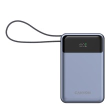 Արտաքին սնուցման մարտկոց CANYON OnPower 600 20000mAh Bulit-in Cable PD 65W (Dark Gray) (CNS-CPB600DG)