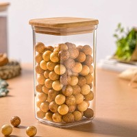 Jar LIMON 219759 RECT. SARINA W/LID WOOD 500ML (908275)