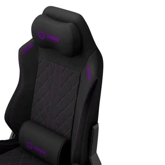 Gaming chair LORGAR Pro CHA41 Advanced Premium Anti-Stain Fabric (Black Purple) (LRG-CHA41-BK-PR)