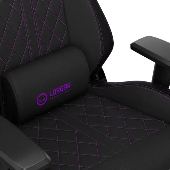 Gaming chair LORGAR Pro CHA41 Advanced Premium Anti-Stain Fabric (Black Purple) (LRG-CHA41-BK-PR)