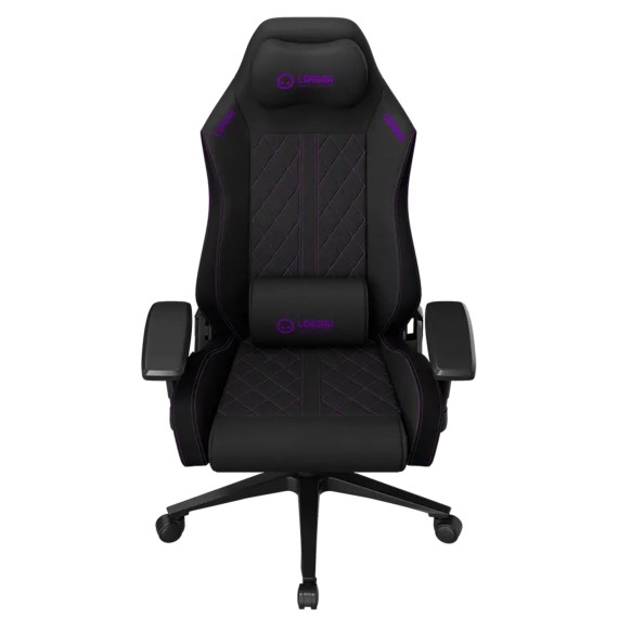 Gaming chair LORGAR Pro CHA41 Advanced Premium Anti-Stain Fabric (Black Purple) (LRG-CHA41-BK-PR)