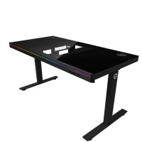 Игровой стол LORGAR Elite DE90G Dual-Motor Bulit-in PC Case Wrls.Charger RGB (Glass Black) (LRG-DE90G)