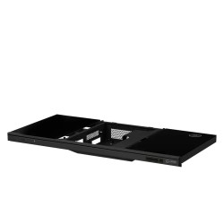 Խաղային համակարգչի սեղան LORGAR Elite DE90G Dual-Motor Bulit-in PC Case Wrls.Charger RGB (Glass Black) (LRG-DE90G)